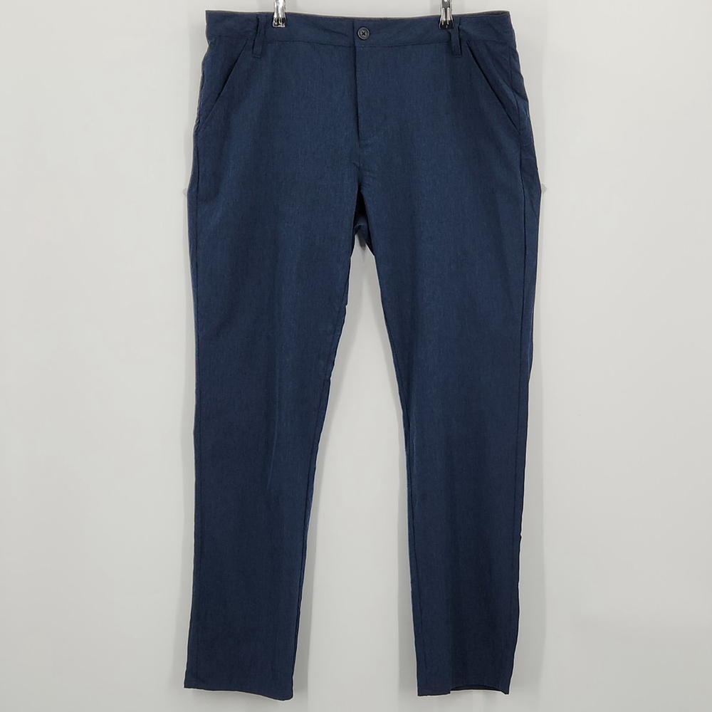 Travis Mathew Pants Mens 38x32 Blue Golf Stretch Chino 75981 Performance Fit